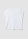 White pure cotton short-sleeve T-shirt, regular fit_4