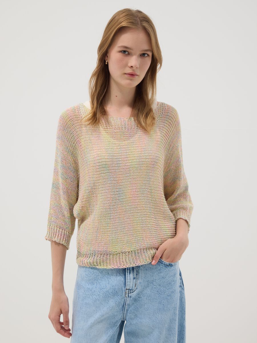Multicolour viscose-blend jumper_1
