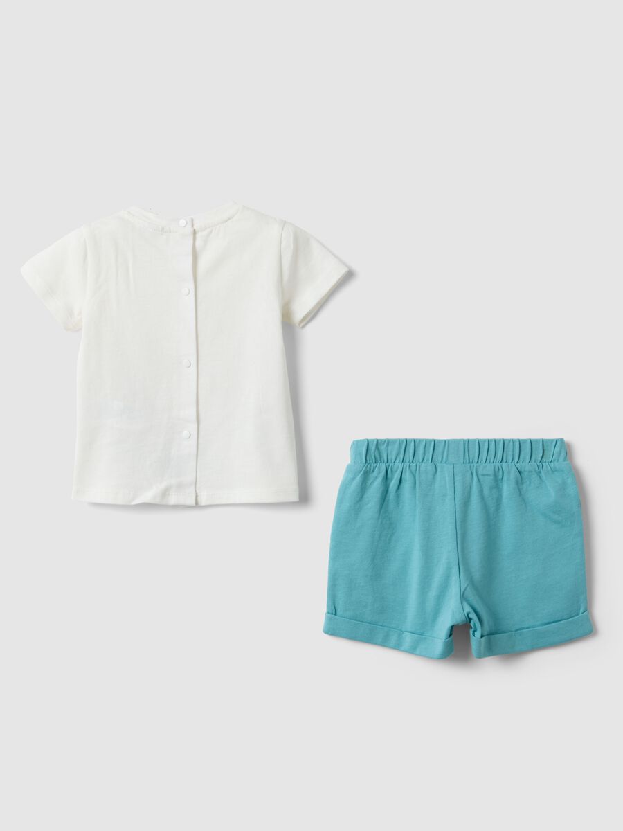 Multicoloured pure cotton baby set with patterns_1
