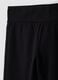 Black flared stretch organic cotton trousers for girls_5