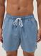 Blue swim shorts with drawstring waist_1