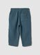 Blue pure cotton children's regular fit trousers_1