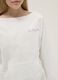 White pure cotton oversized fit girls' sweatshirt with boat neckline_2