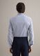 Slim fit pure cotton shirt with white and blue stripes_3