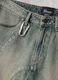 Washed Light Blue & Tea Denim Shorts_6