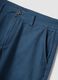 Bermuda chino blu in puro cotone regular fit_5