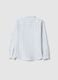 Children's regular fit multicoloured striped linen blend shirt_1
