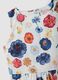 White sleeveless floral stretch-cotton dress, regular fit_5