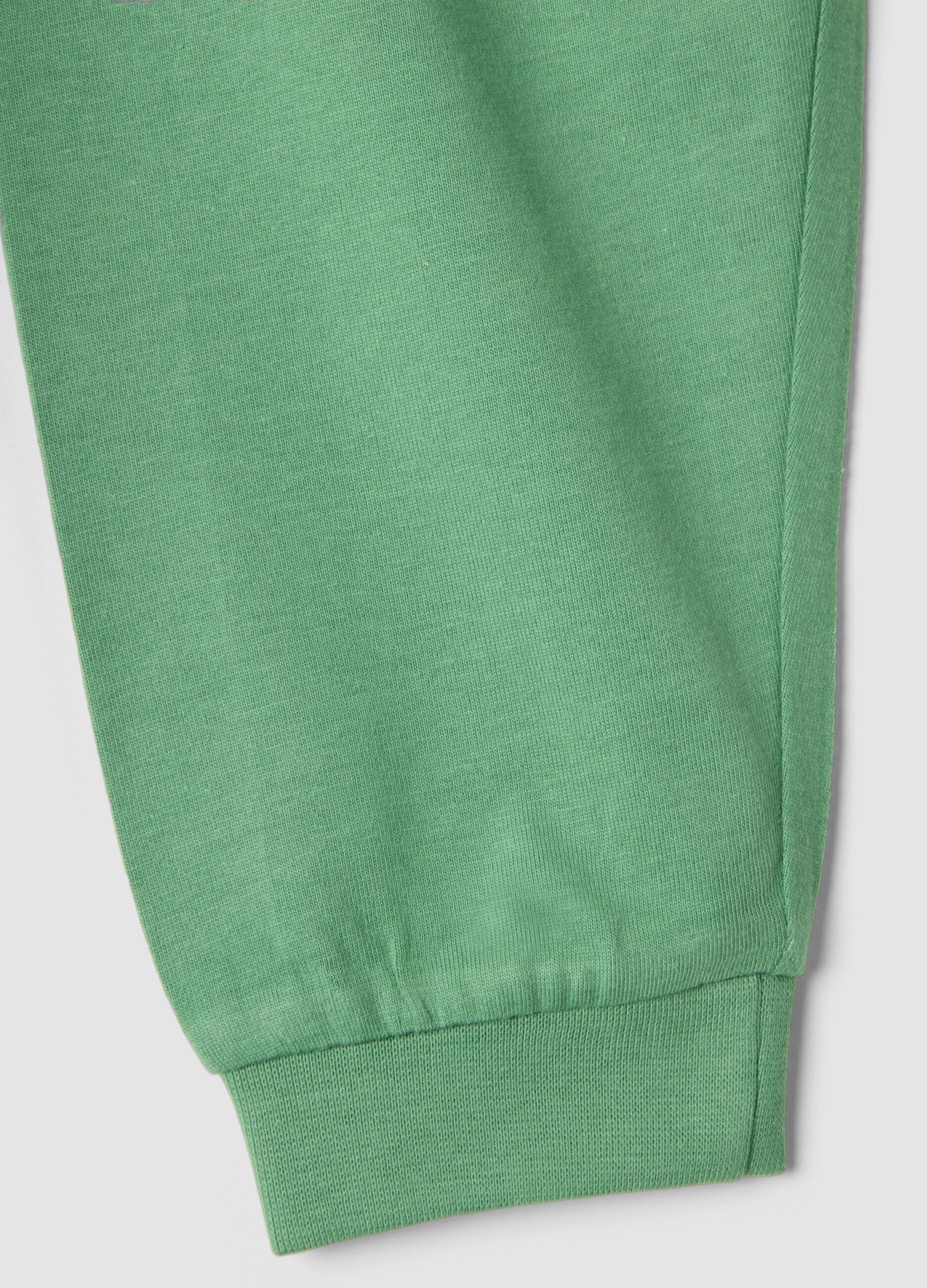 Newborn green pure cotton pyjamas with prints