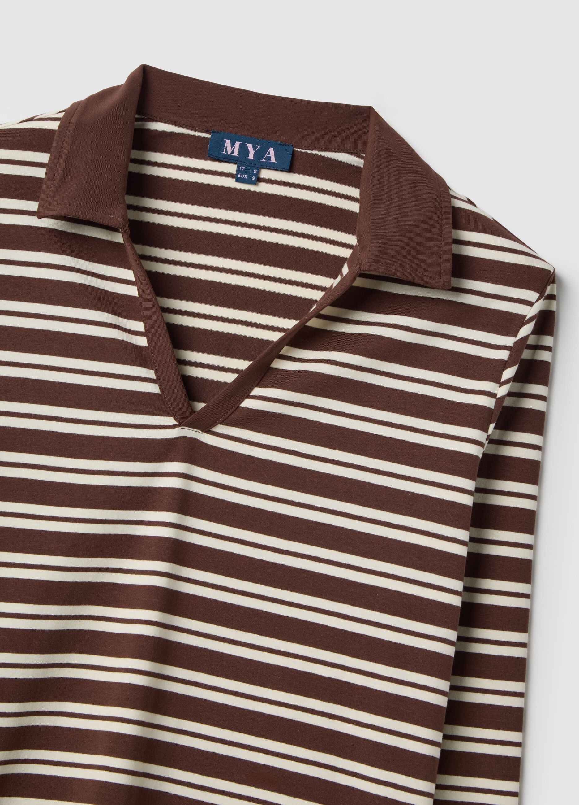 Multicolour Striped Stretch Cotton Polo Regular Fit