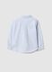 Blue striped pure cotton regular fit shirt for boy_1
