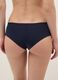 Regular fit blue cotton briefs with lace_2