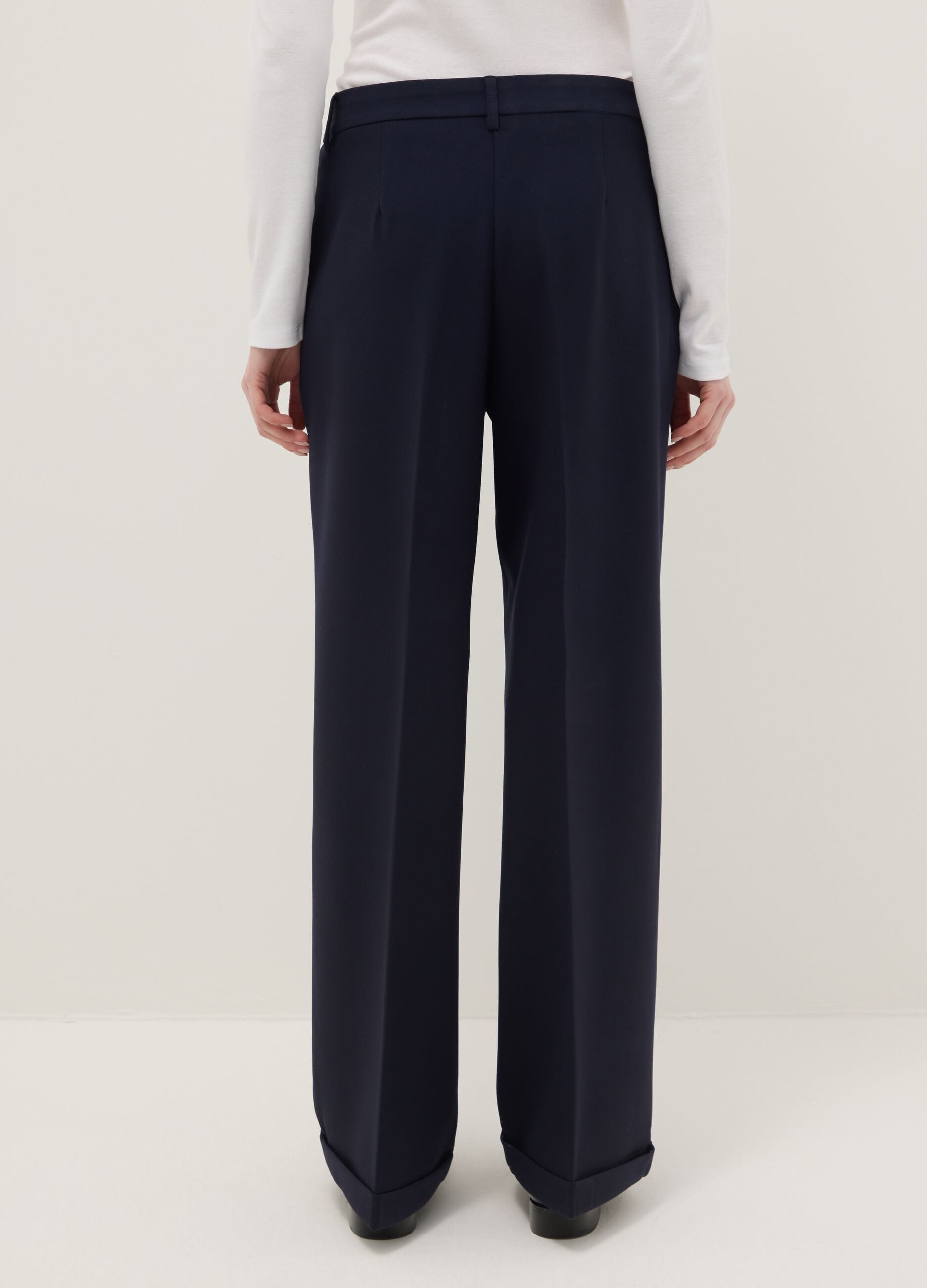 Blue Slim Fit Chino Trousers