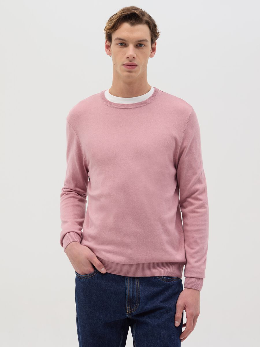 Round neck pullover_0