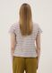 Multicoloured striped pure cotton short-sleeved T-shirt, regular fit_3