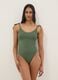 Slim Fit Green Swimsuit_0