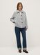 Grey regular fit short coat with buttons_0