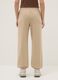 Pantaloni jogger in misto cotone beige regular fit_2