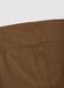 Brown Stretch Cotton Maternity Flare Trousers_5