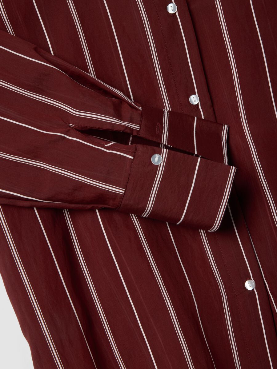 Multicolor stripe lyocell blend shirt regular fit_5