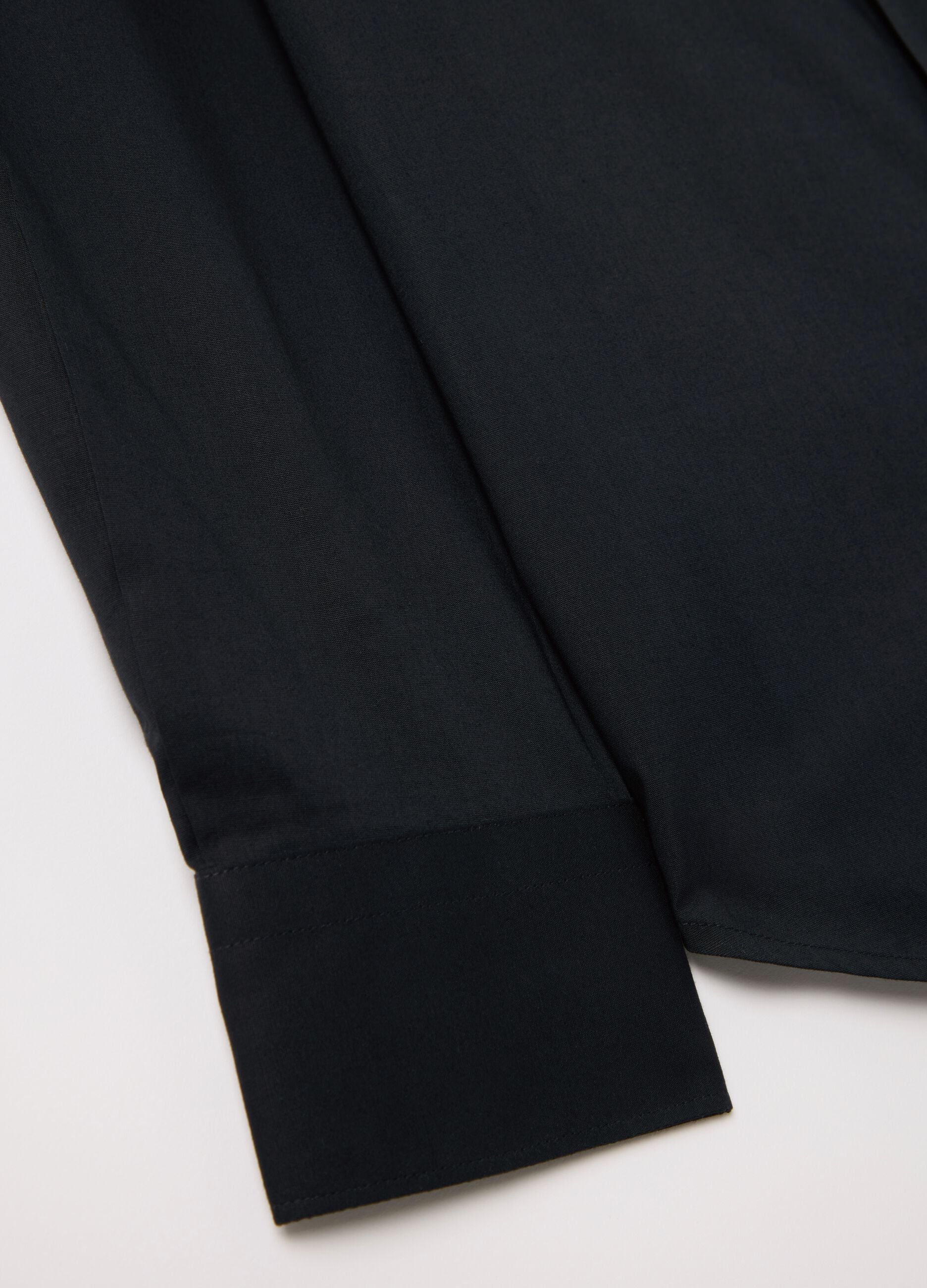 Slim fit, stretch cotton shirt