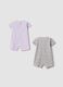 2-pack multicolour 100% cotton baby girl rompers with Minnie_2
