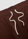 Brown swim shorts with elasticated waistband and drawstring_5