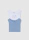 Newborn multicolour sleeveless pure cotton body twin-pack_3