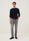 Grey super skinny cotton blend jeans_0
