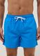 Blue swim shorts with elasticated waistband_1