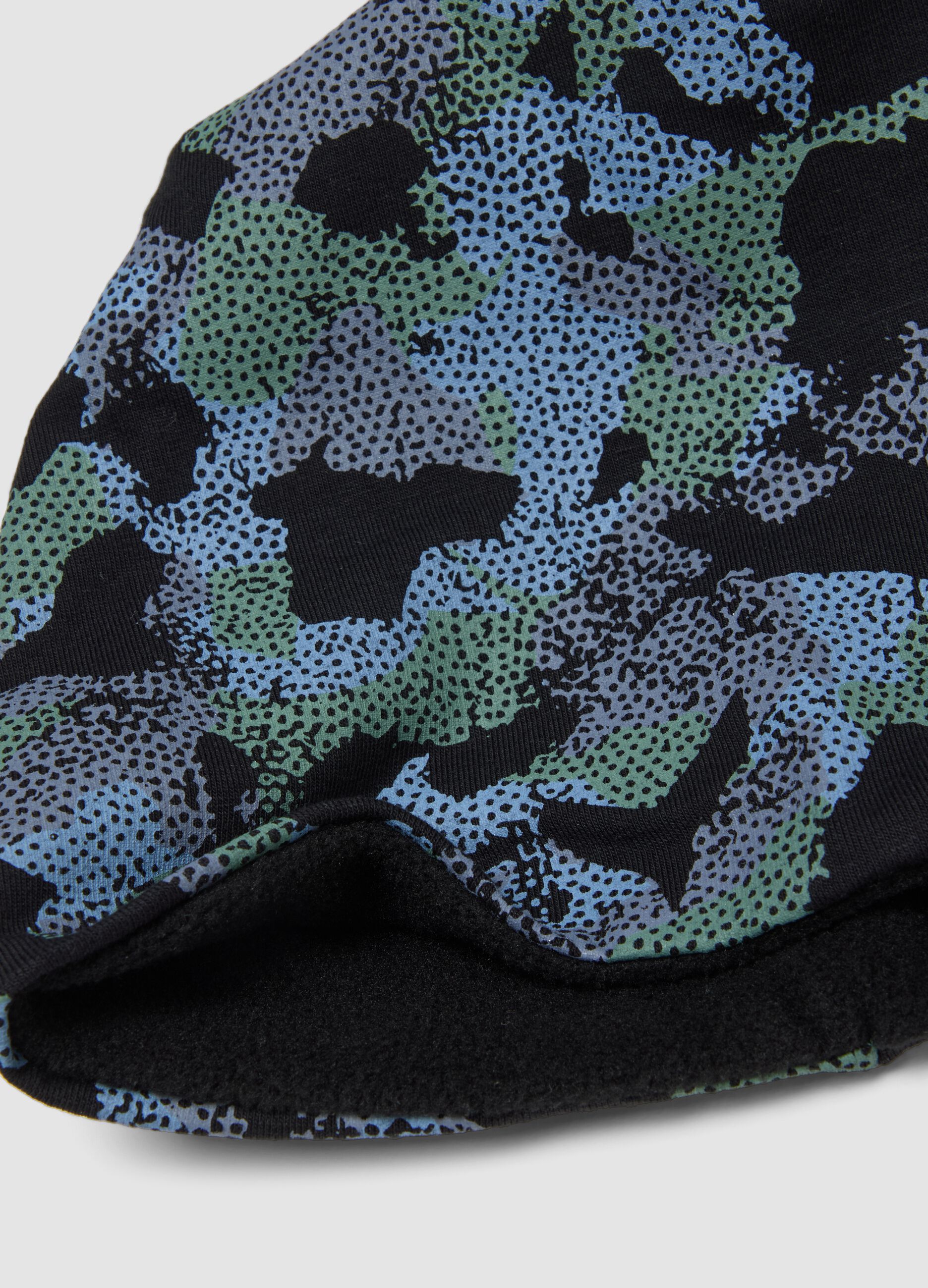 Multicoloured stretch cotton printed hat for boys