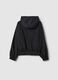 Girls' regular fit lightweight black jacket with zip and hood_4