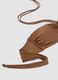 Brown bandeau bikini top in stretch fabric_5