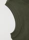 Children's Green Regular Fit Cotton Vest_3