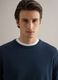 Blue Cotton Jumper, Regular Fit_3