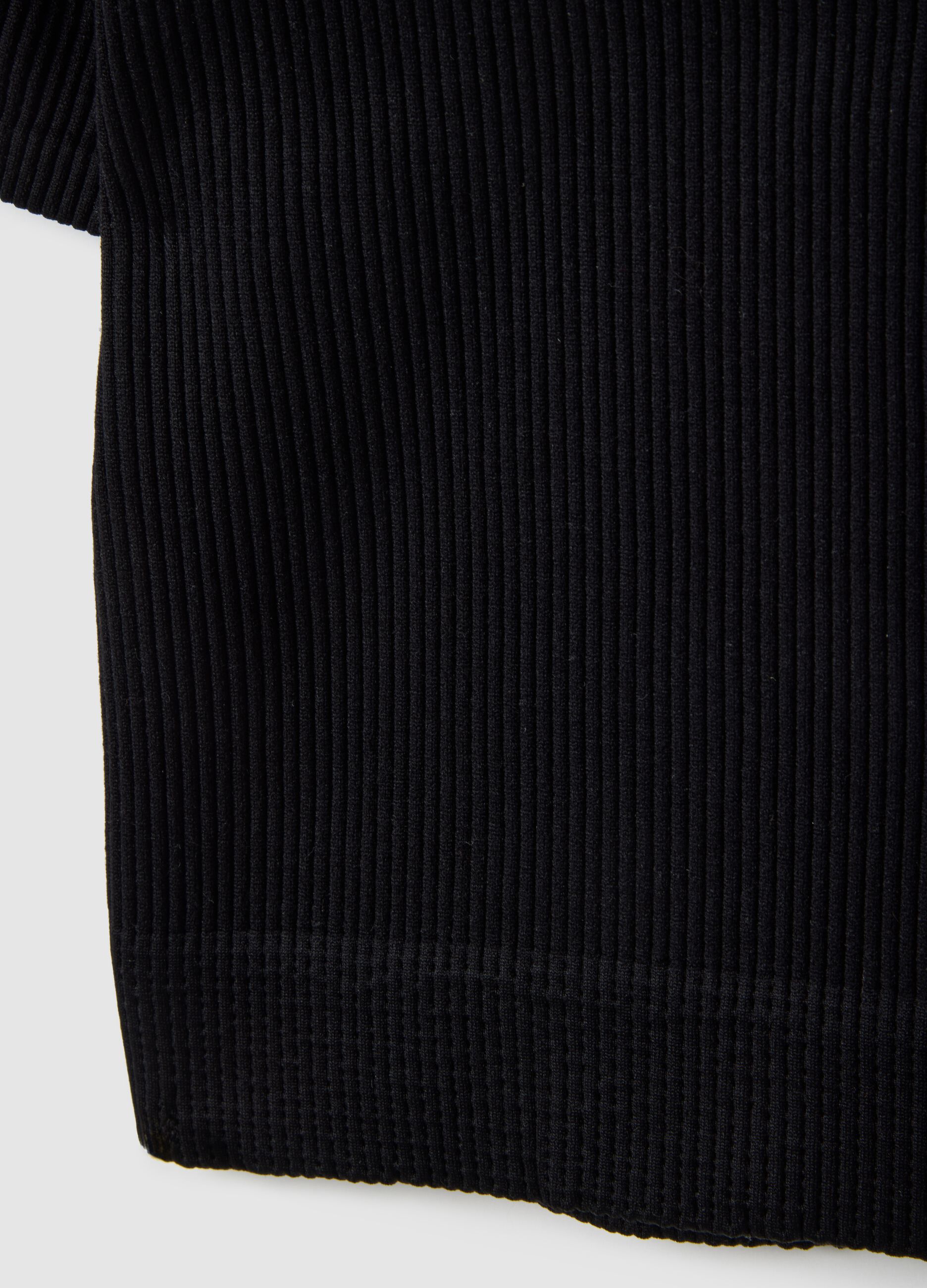 Black Boxy Fit Short Sleeve Sports T-shirt