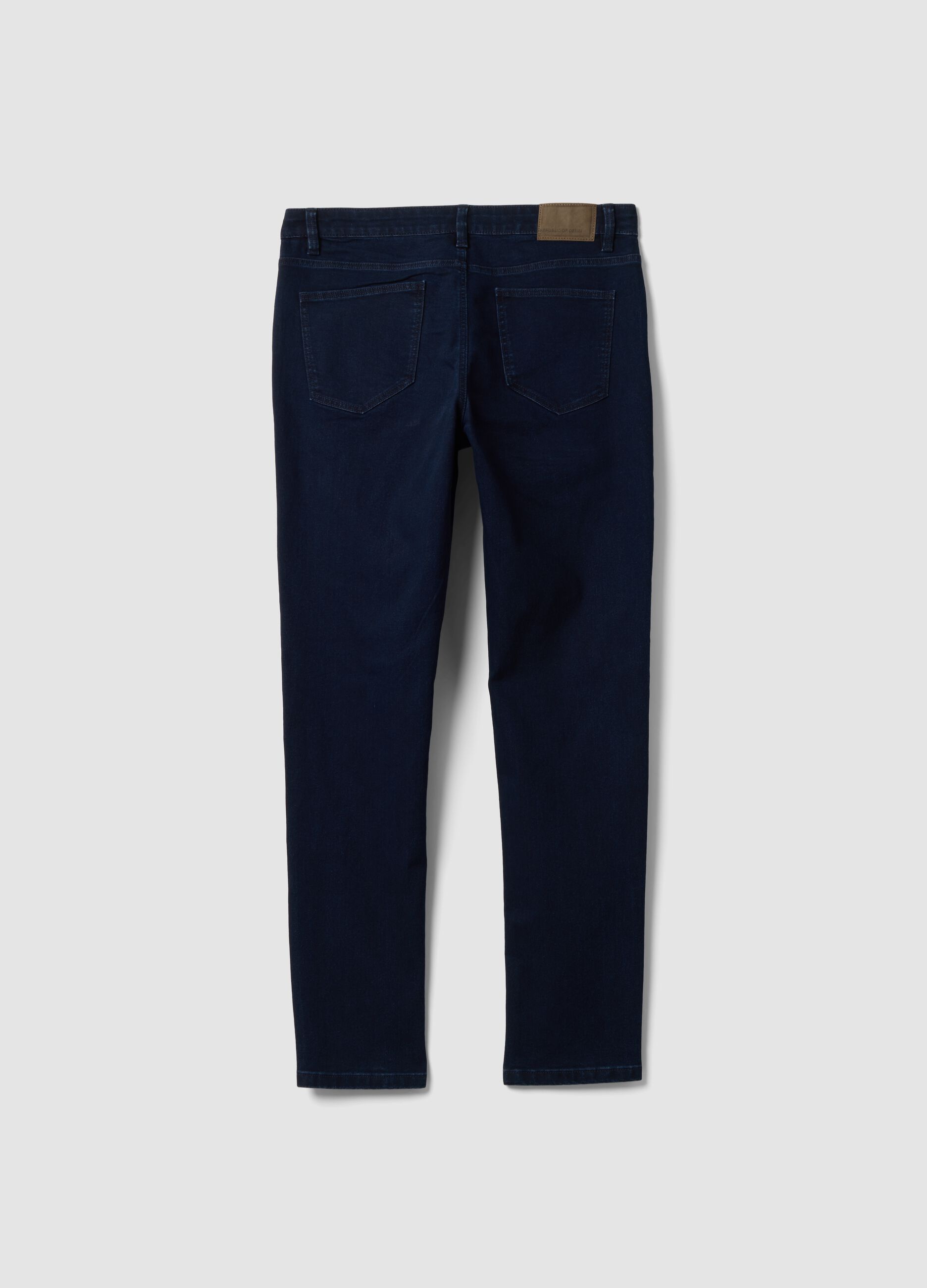 Skinny-fit stretch cotton denim jeans