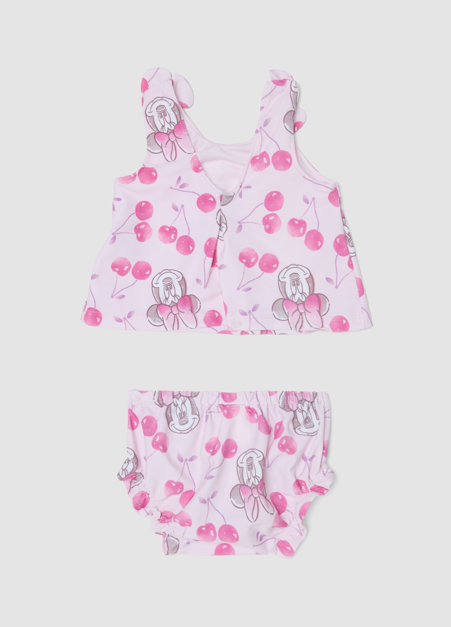 Pink Minnie print stretch bikini