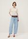 Beige Viscose Blend Regular Fit T-shirt_1