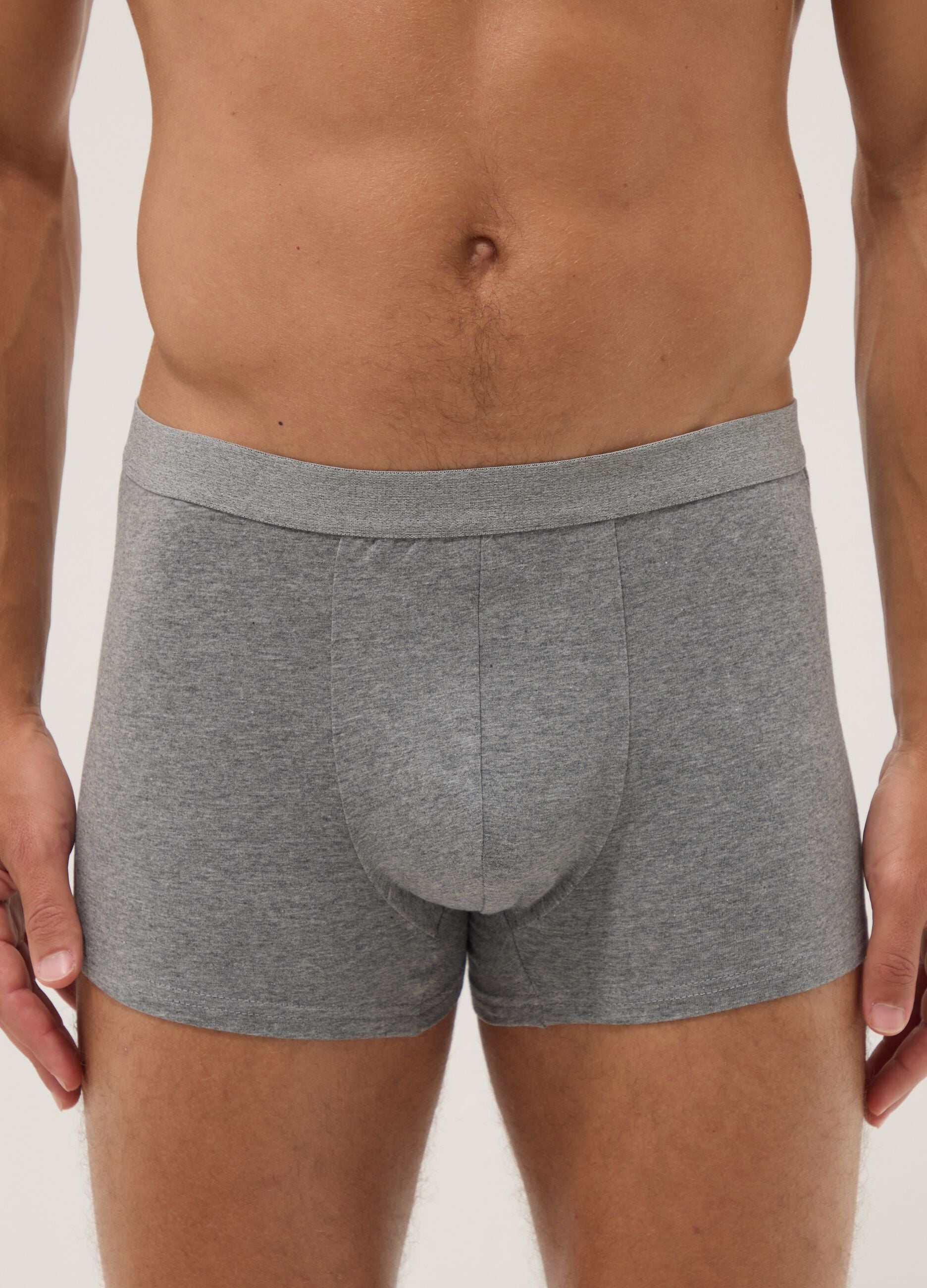 3-pack of grey organic cotton boxers