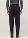 Pantaloni chino in puro cotone nero slim fit_2