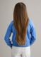 Girls' Regular Fit Blue Pure Cotton Cardigan with Cable Knit_1