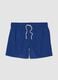 Blue swim shorts with elasticated waist and drawstring_4