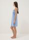 Light blue organic cotton floral print nightdress_1