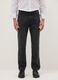 Black cotton blend regular fit jeans_1