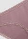Regular fit pink stretch cotton briefs with lace_5