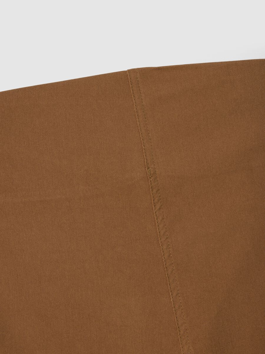 Brown Slim Maternity Trousers in Stretch Viscose_5