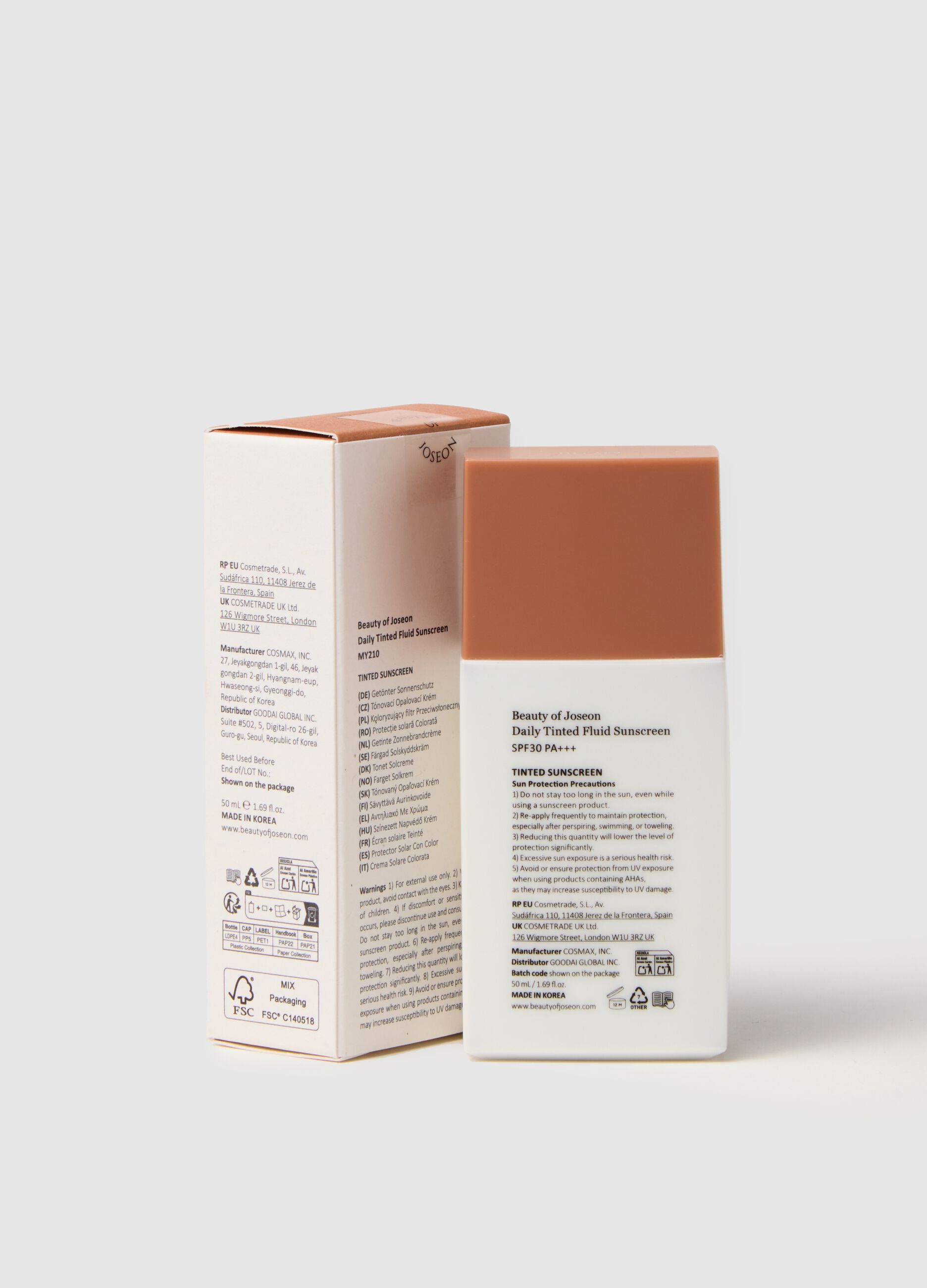 Tinted Sun Cream with SPF - Korean Skincare