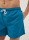Blue swim shorts with elasticated waist_3