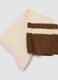 White stretch cotton blend tennis socks with stripes_1